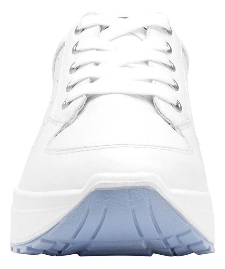 Zapatilla Mujer Cuero Atsiri Blanco Flexi-3