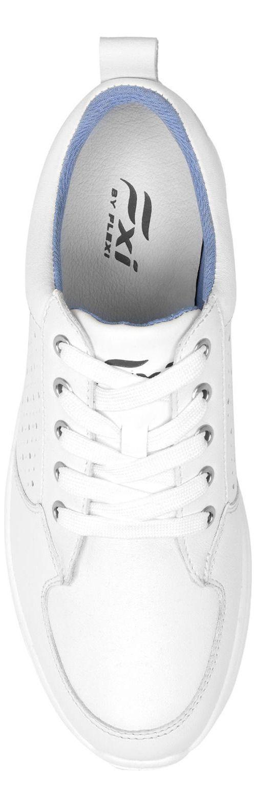 Zapatilla Mujer Cuero Atsiri Blanco Flexi-5