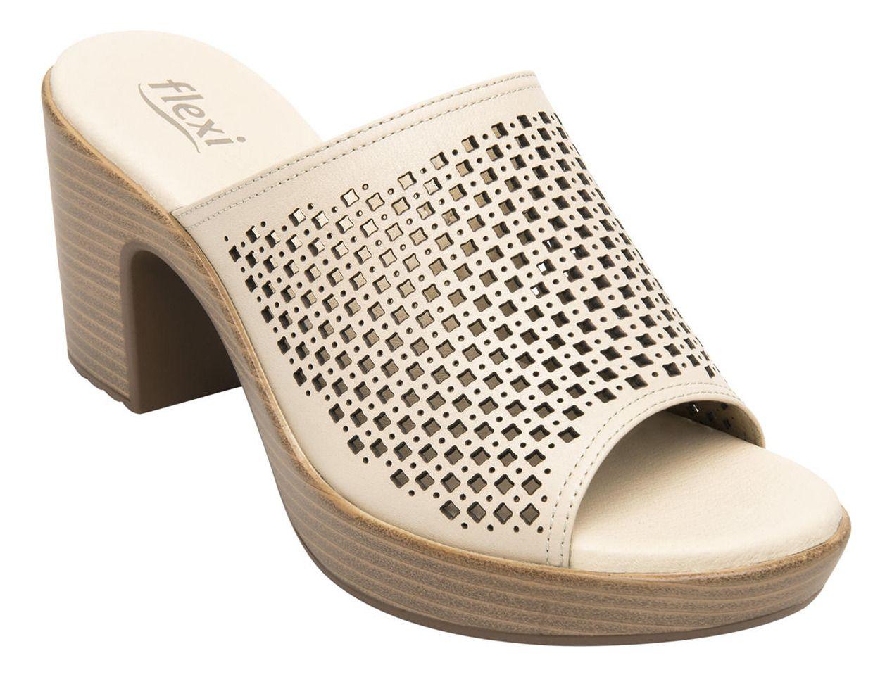 Sandalia Mujer Cuero Lory Beige Flexi-7