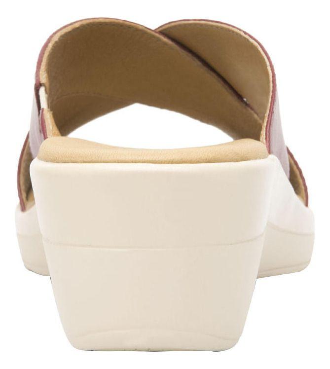 Sandalia Mujer Cuero Amapola Rojo Flexi-4