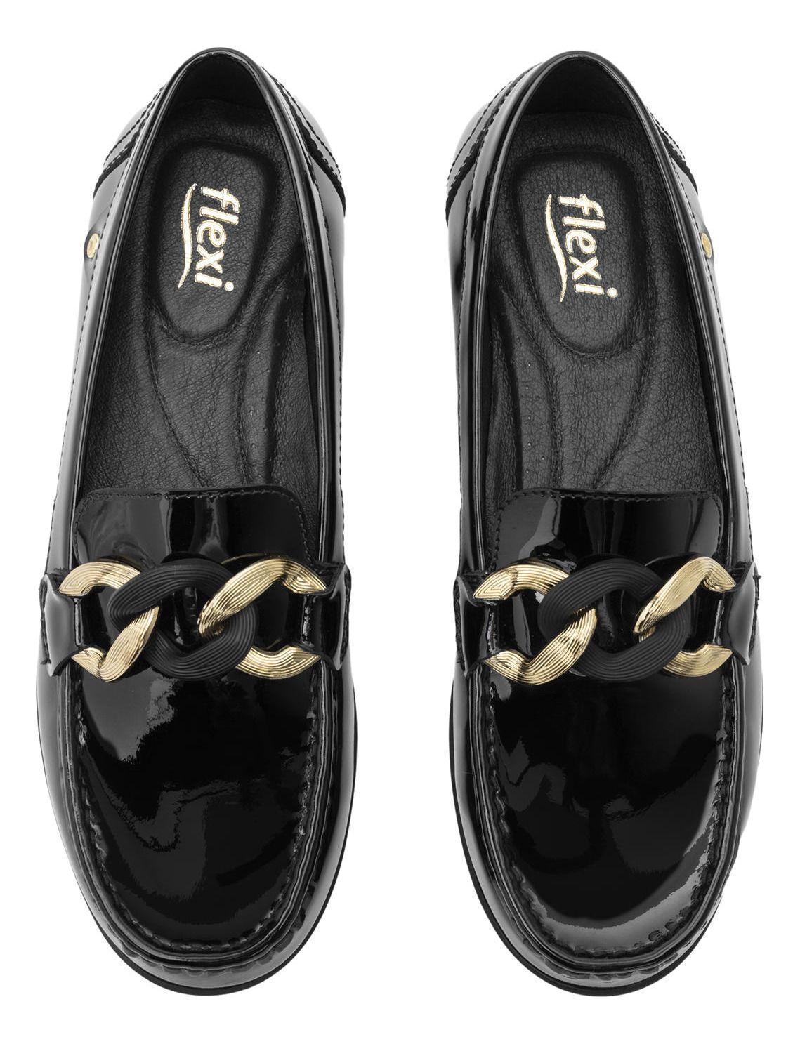 Mocasín Mujer Cuero Pamela 124304 Negro Flexi-5