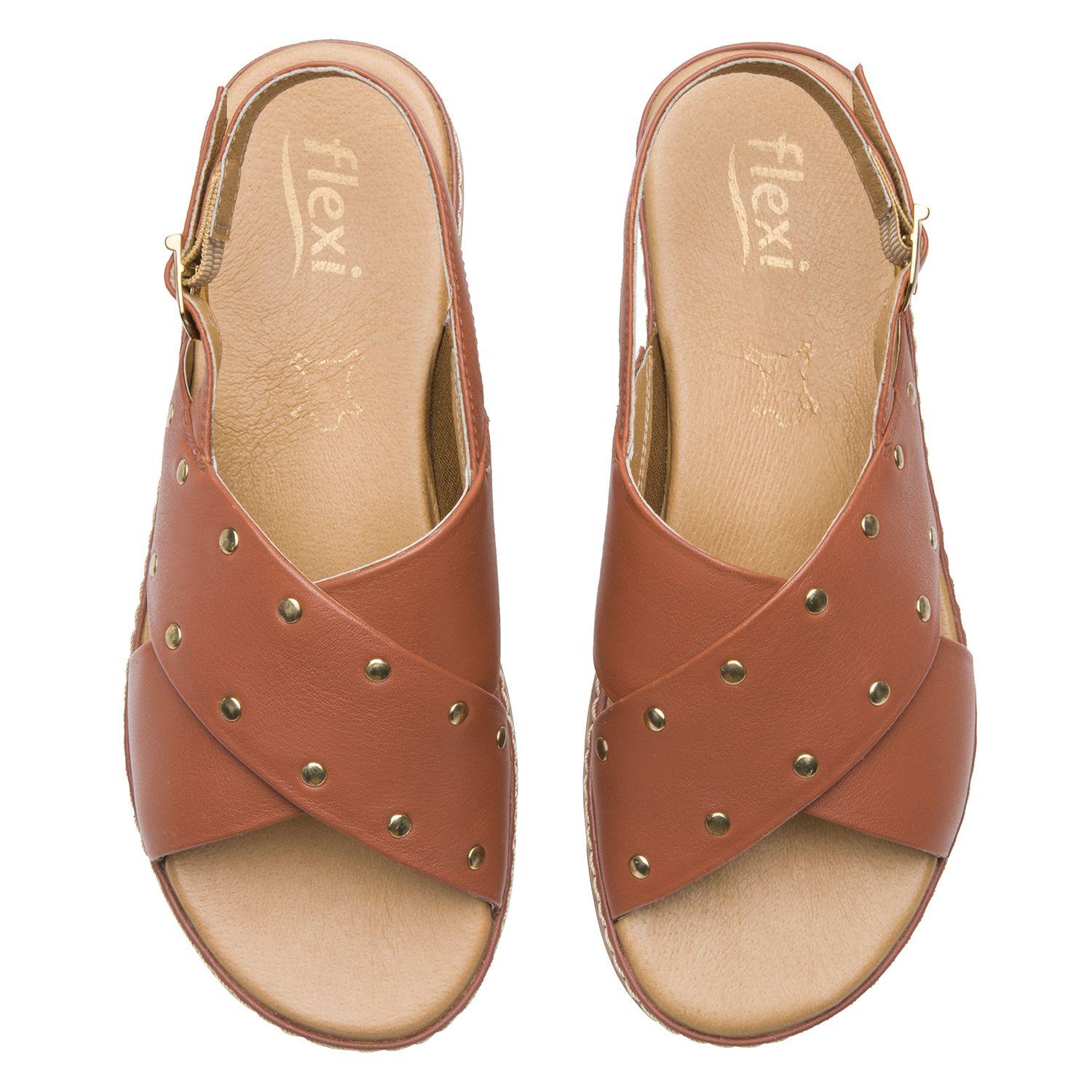 Sandalia Mujer Peonia 100233 Terracota Flexi-5