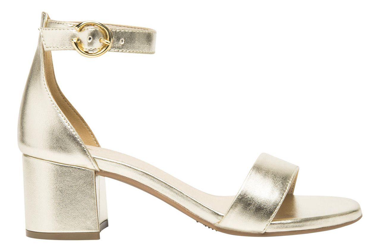 Sandalia Mujer Celine Dorado Flexi-0