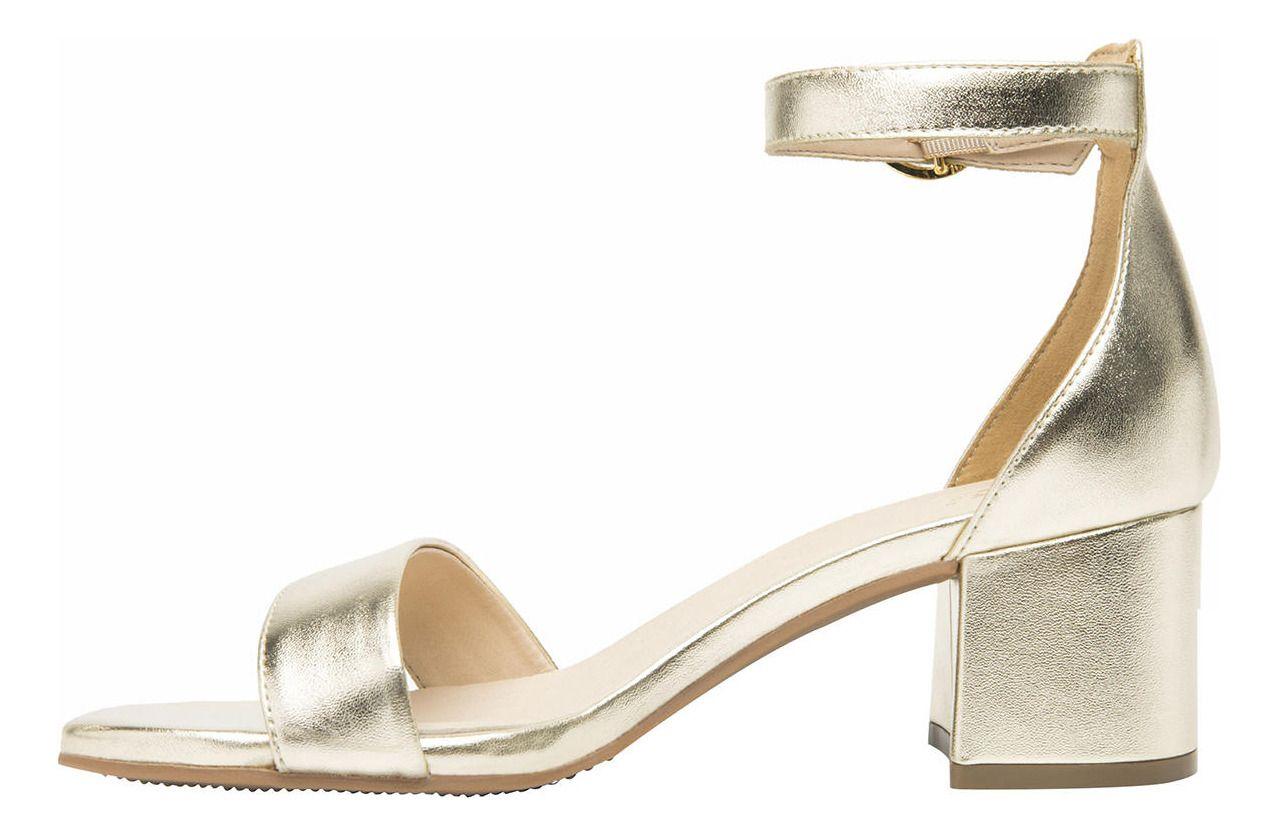 Sandalia Mujer Celine Dorado Flexi-3