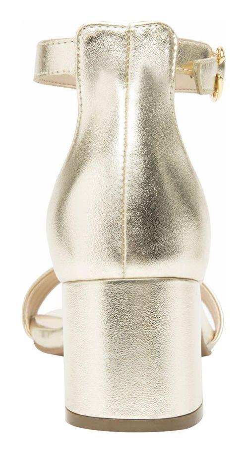 Sandalia Mujer Celine Dorado Flexi-4
