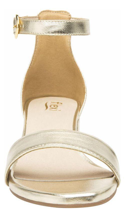 Sandalia Mujer Celine Dorado Flexi-5