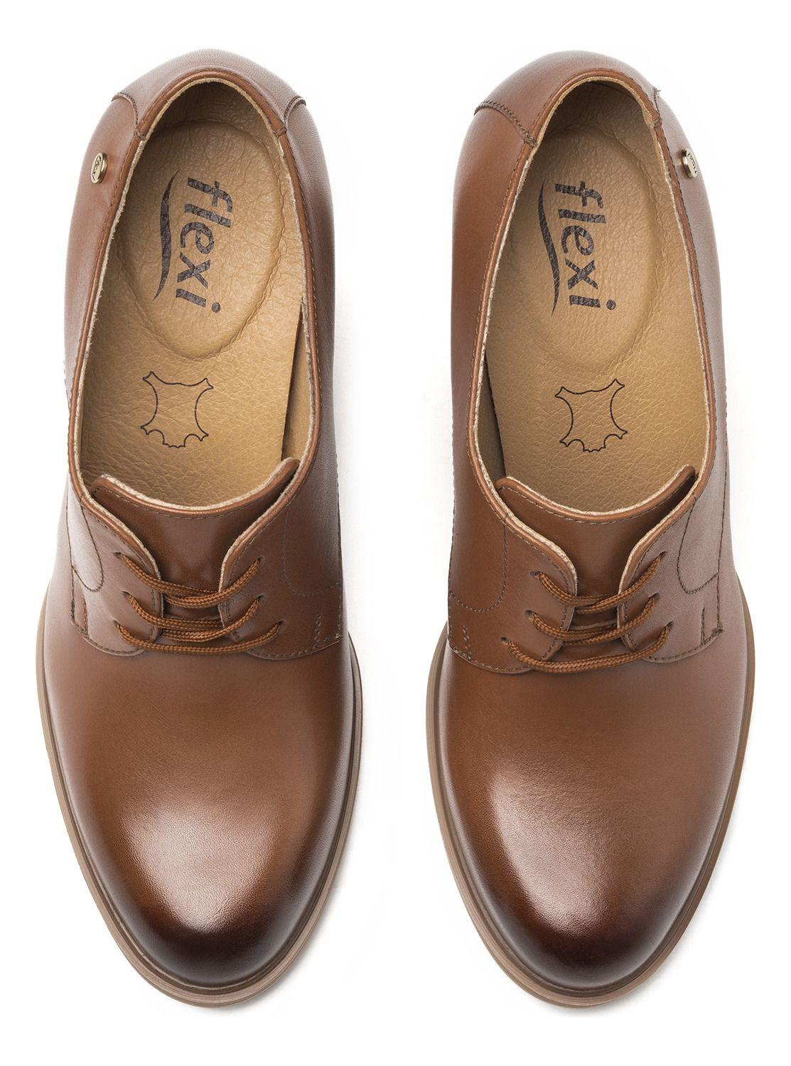 Bootie Mujer Mariela 130602 Café Flexi-4