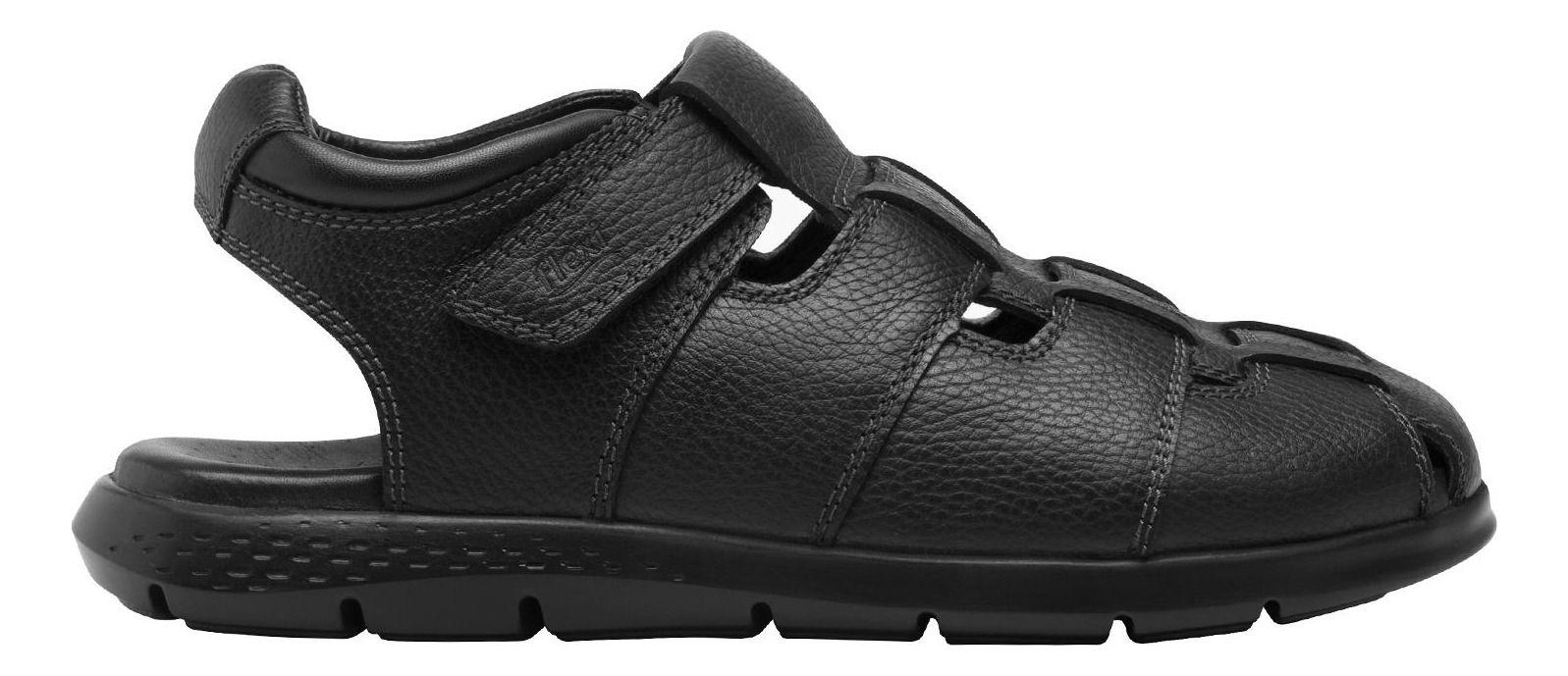 Sandalia Hombre Cuero Odin Negro Flexi-0