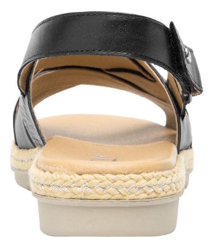 Sandalia Mujer Cuero Peonia Negro Flexi-4