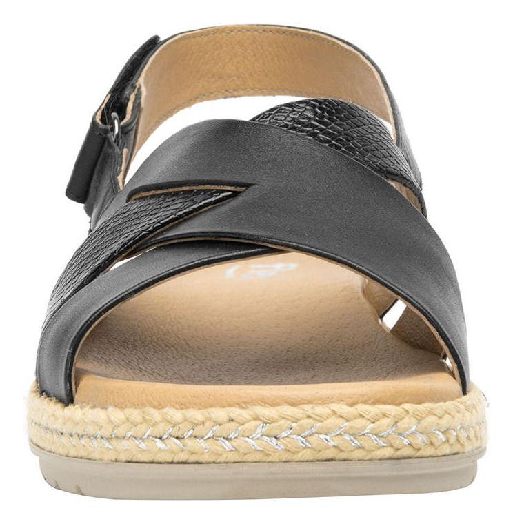 Sandalia Mujer Cuero Peonia Negro Flexi-6