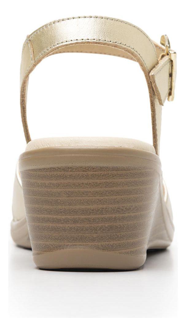Sandalia Mujer Zura 123703 Dorada Flexi-4