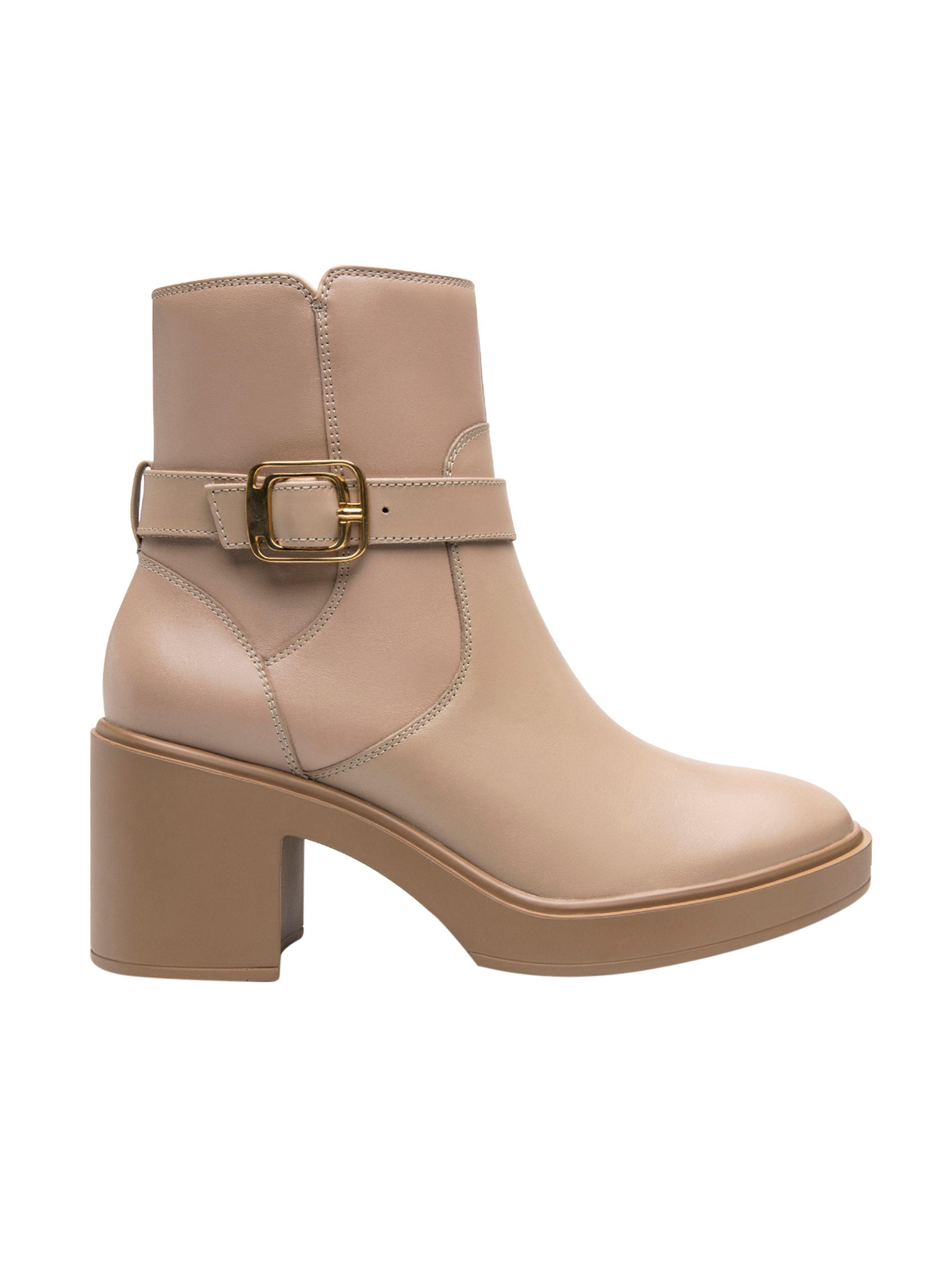 Botín Mujer Isbelle 130308 Beige Flexi-0