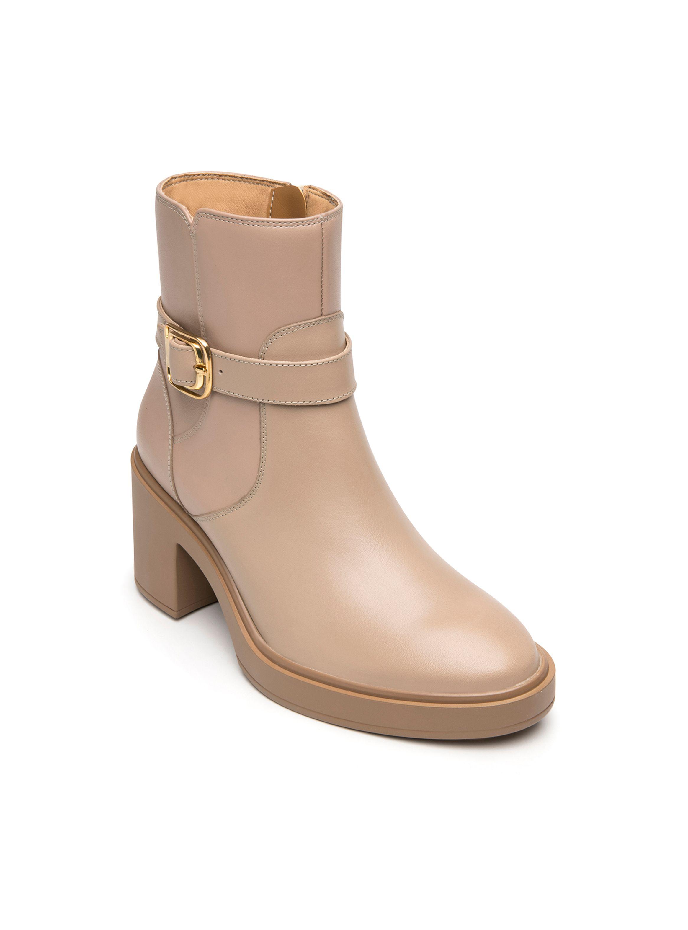 Botín Mujer Isbelle 130308 Beige Flexi-1