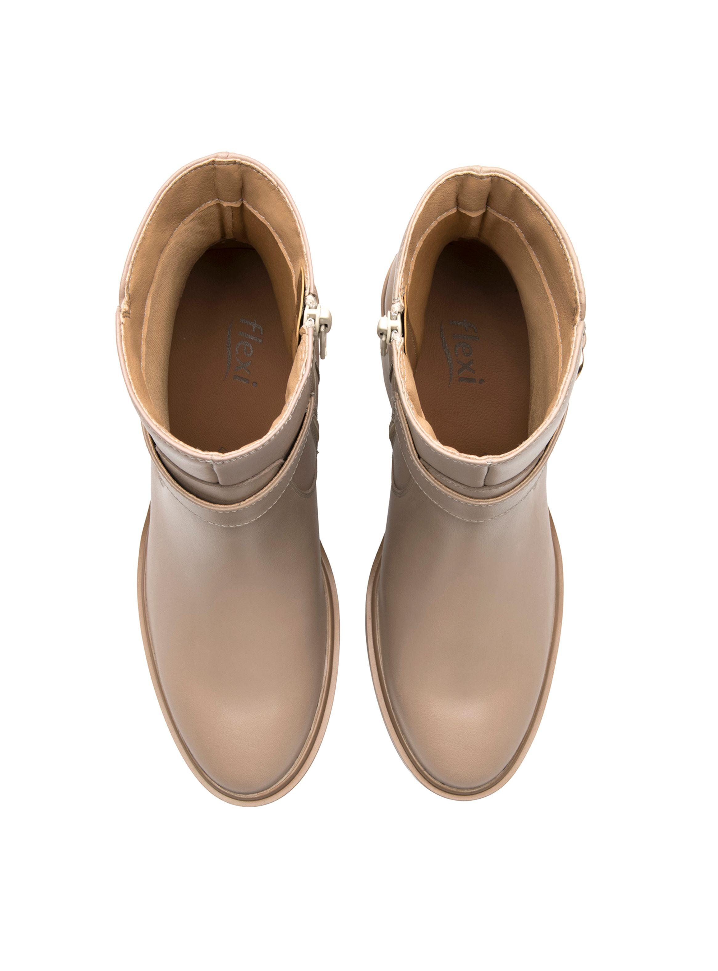 Botín Mujer Isbelle 130308 Beige Flexi-5