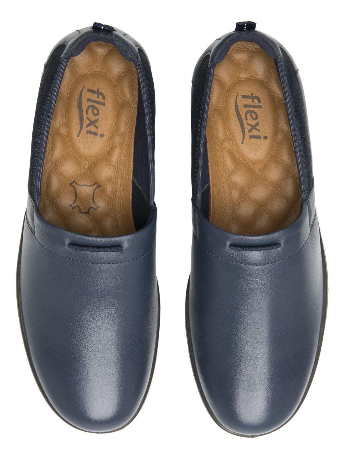 Zapato Mujer Castaña 45606 Azul Flexi-5