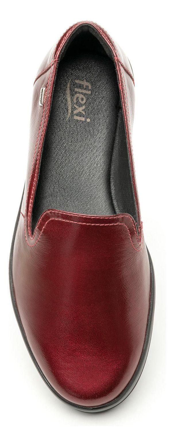 Zapato Mujer Cuero Charis Rojo Flexi-6