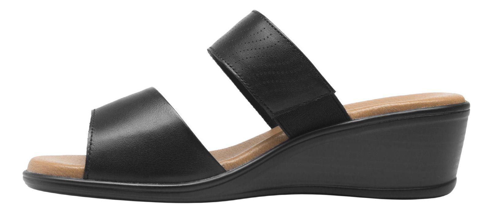 Sandalia Mujer Cuero Zura Negro Flexi-2