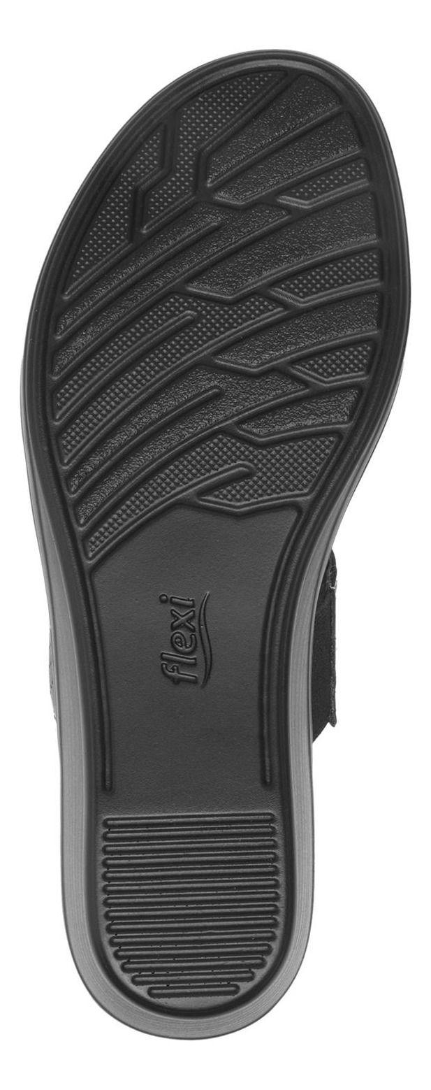 Sandalia Mujer Cuero Zura Negro Flexi-4
