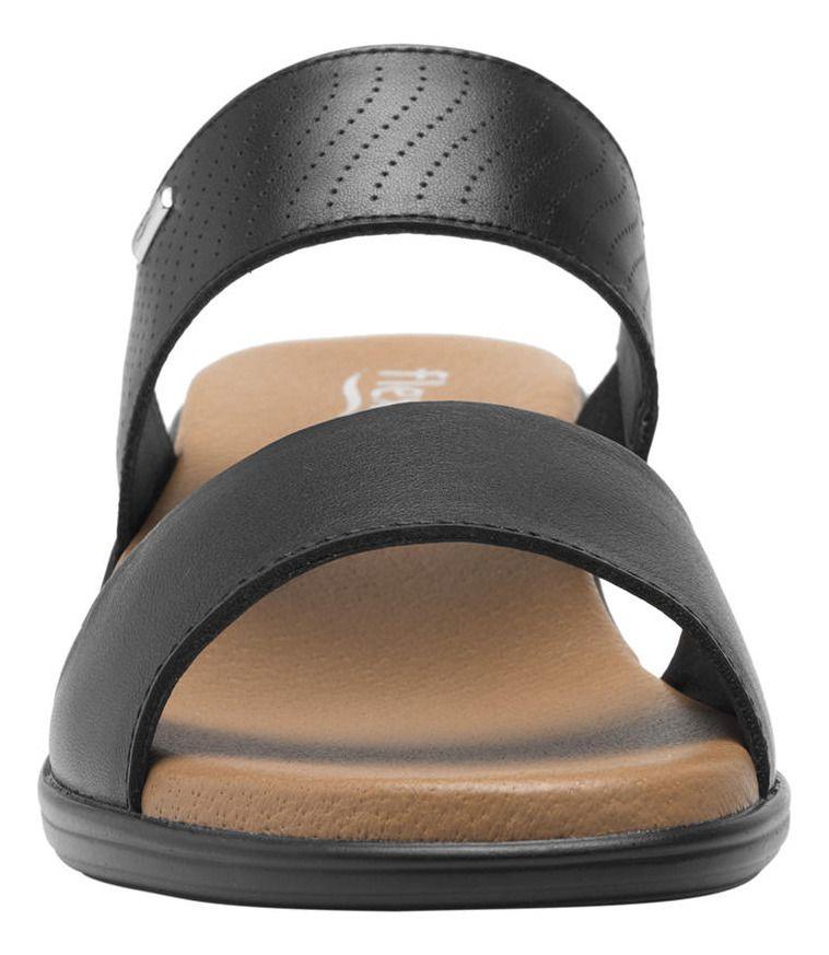 Sandalia Mujer Cuero Zura Negro Flexi-6