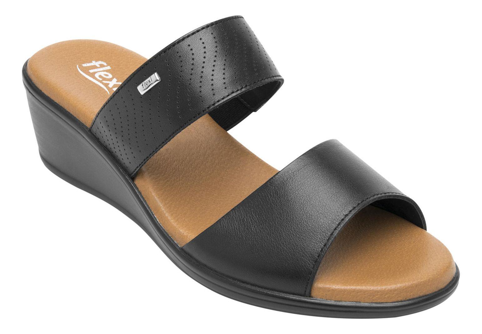 Sandalia Mujer Cuero Zura Negro Flexi-6