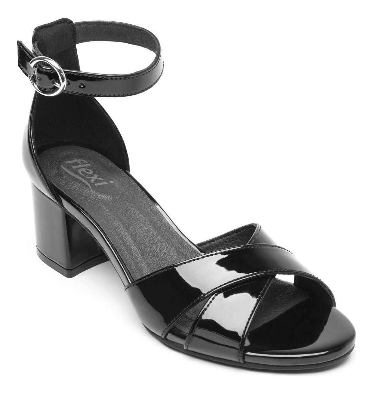 Sandalia Mujer Celine 106414 Negro Flexi-7