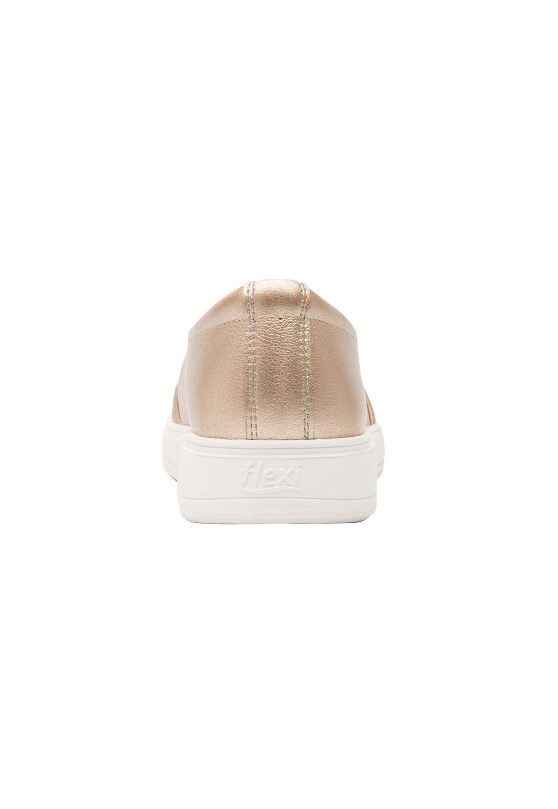 Zapatilla Mujer Canoli 107705 Oro Flexi-5