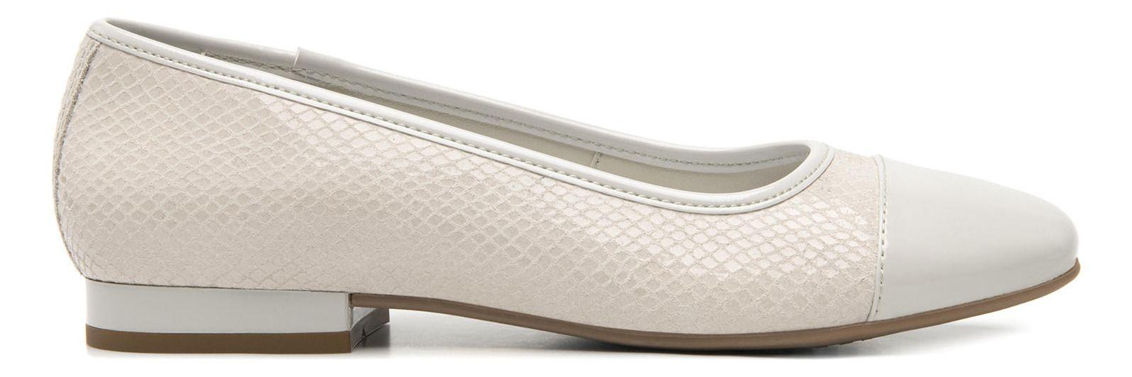 Ballerina Mujer Cuero Kirsten 119903 Blanco Flexi-0