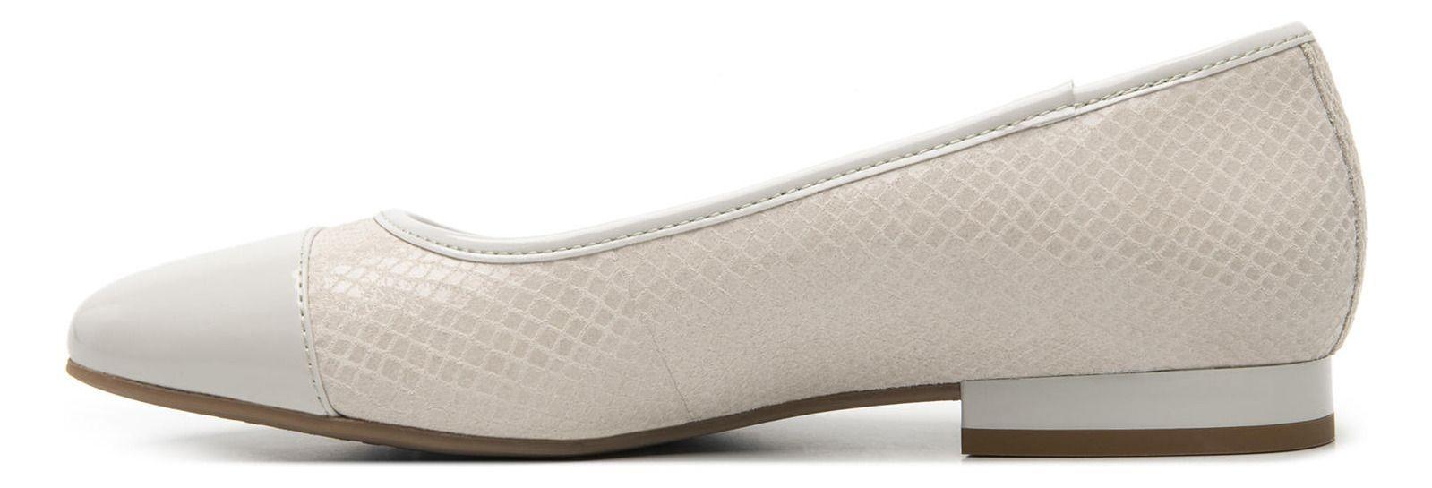 Ballerina Mujer Cuero Kirsten 119903 Blanco Flexi-2