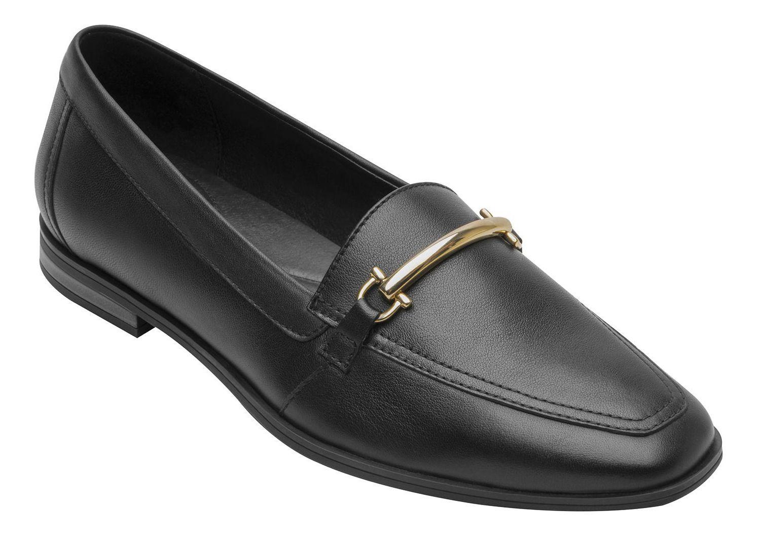 Mocasín Mujer Cuero Hayek 126602 Negro Flexi-1