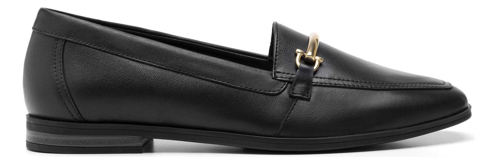 Mocasín Mujer Cuero Hayek 126602 Negro Flexi-4