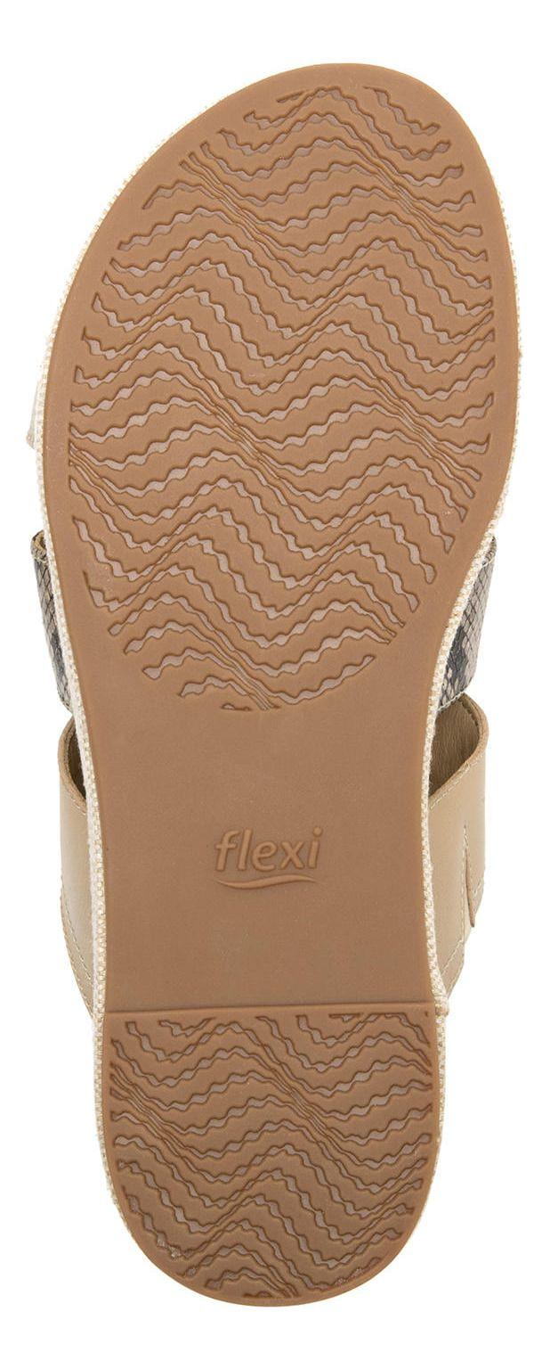 Sandalia Mujer Cuero Deyna Beige Flexi-5