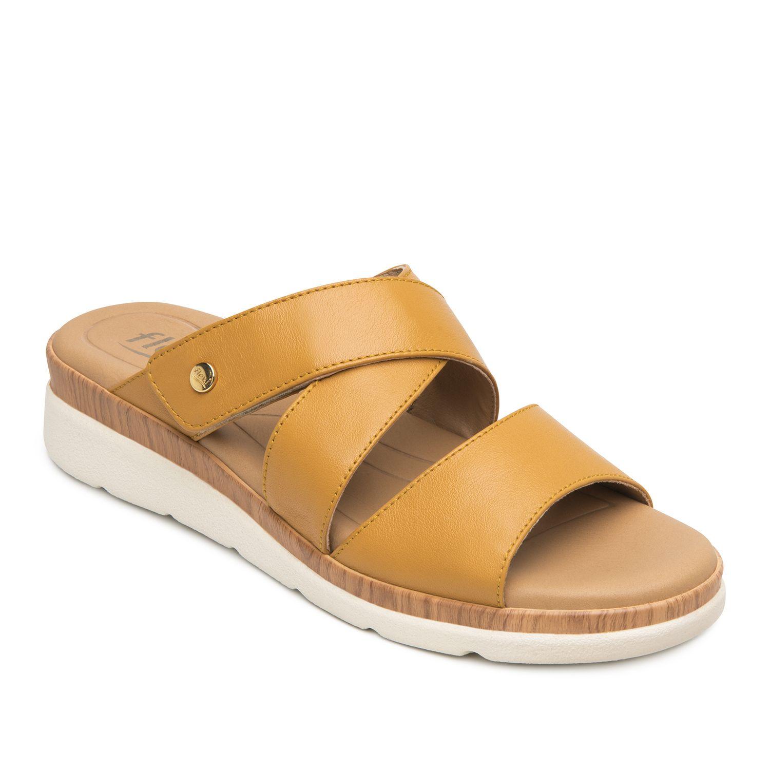 Sandalia Mujer Dariana 124209 Amarilla Mostaza Flexi-1