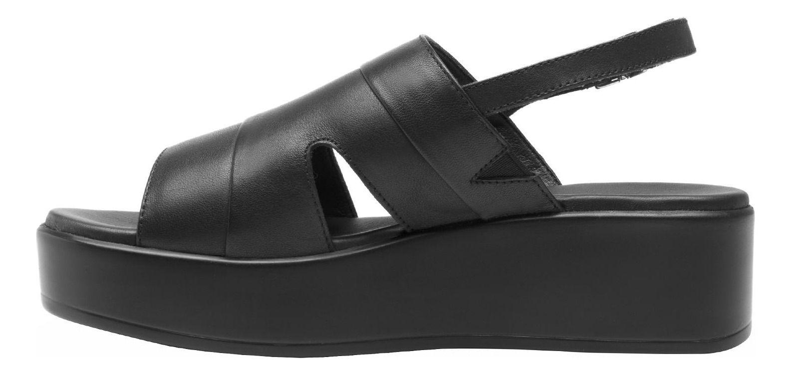Sandalia Mujer Cuero Xandra Negro Flexi-2