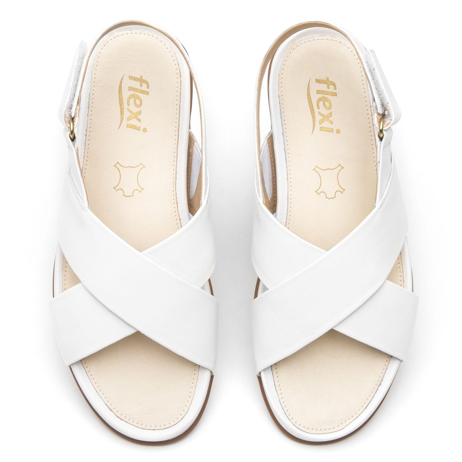 Sandalia Mujer Caterina 133603 Blanca Flexi-5