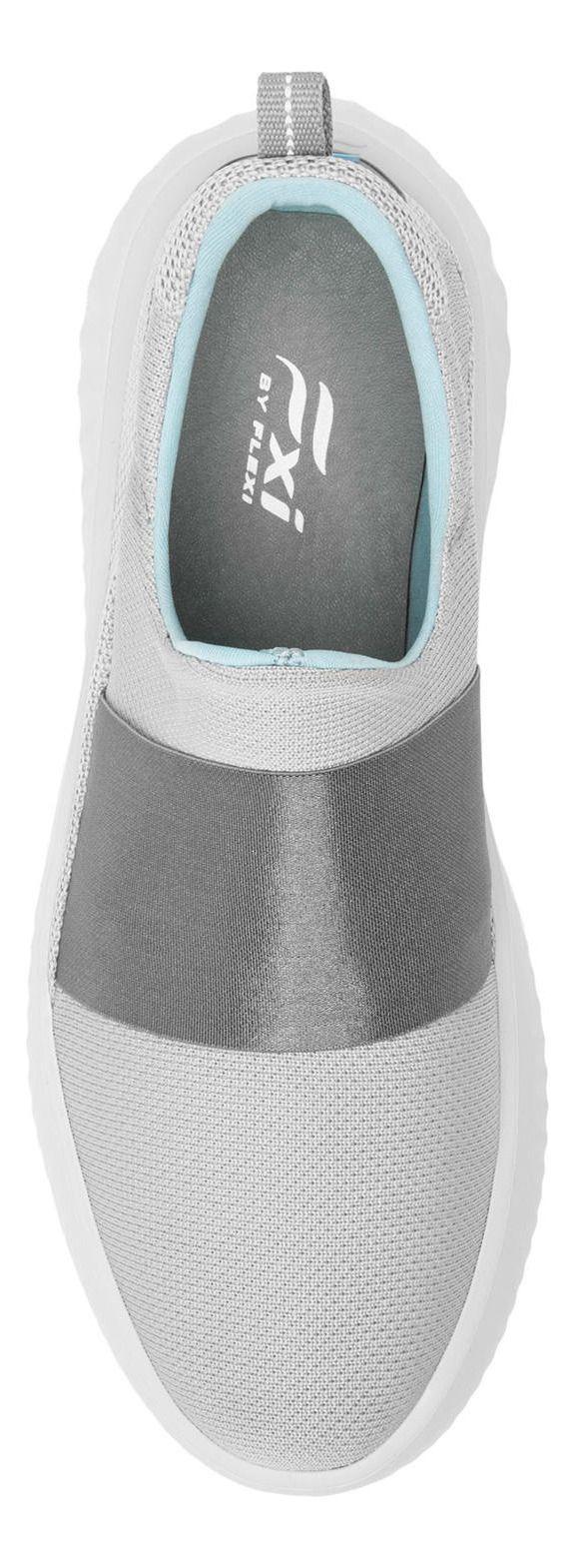 Zapatilla Mujer Danna Gris Flexi-4