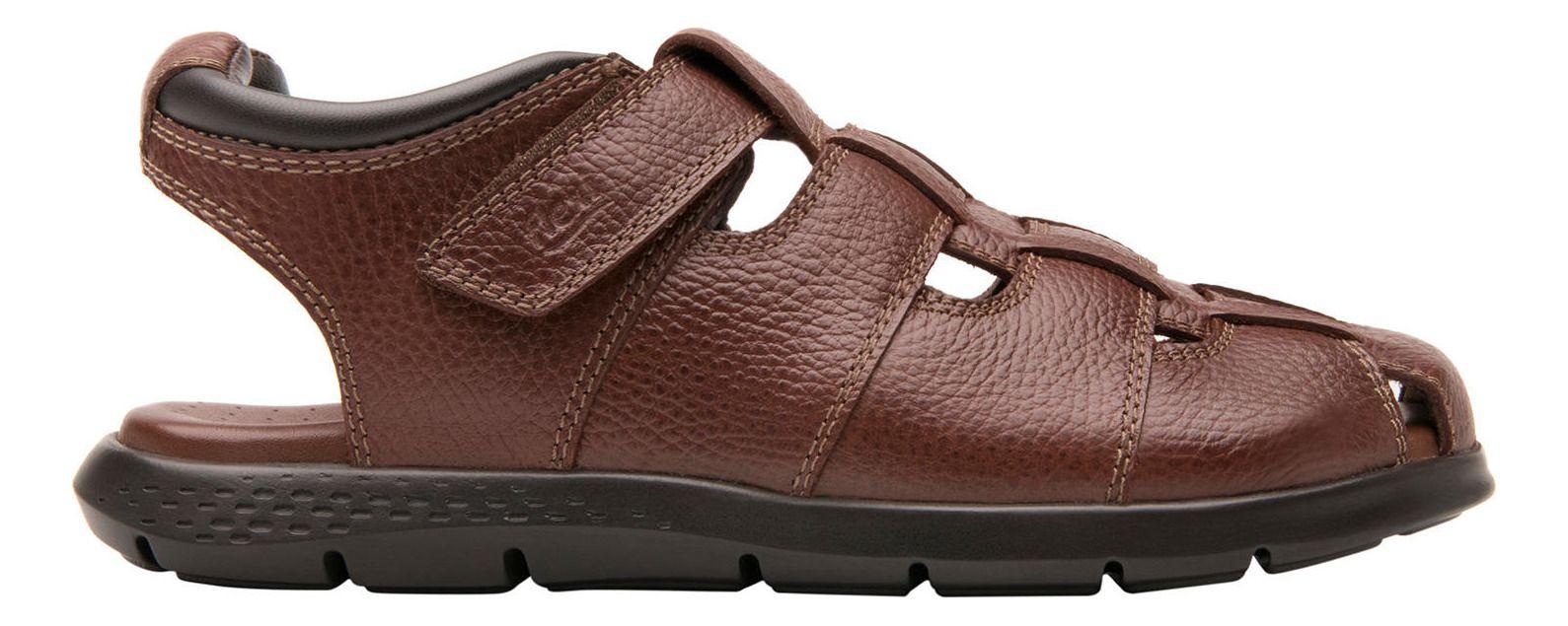 Sandalia Hombre Cuero Odin Café Flexi-5