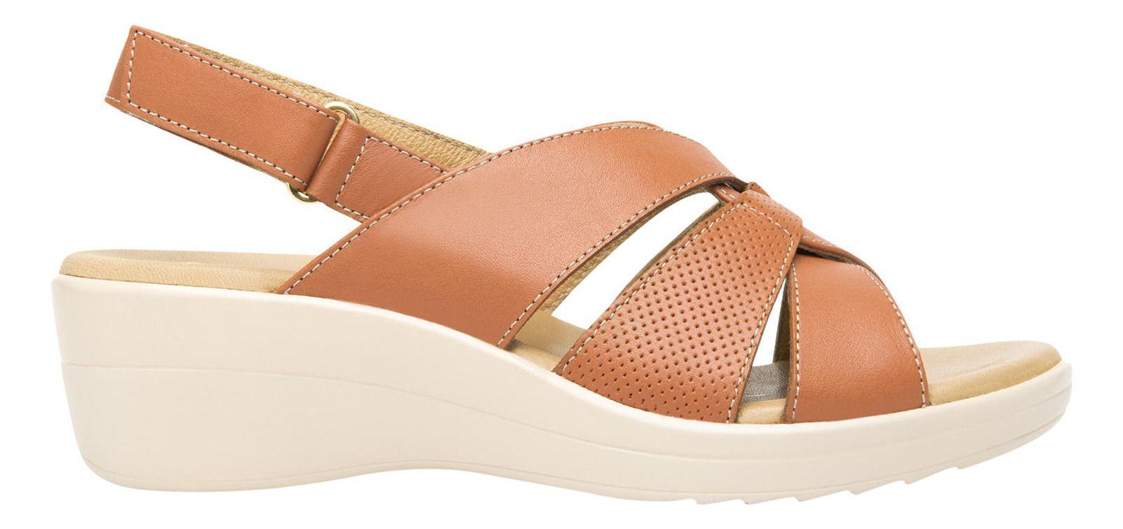Sandalia Mujer Cuero Amapola Rosa Flexi-0