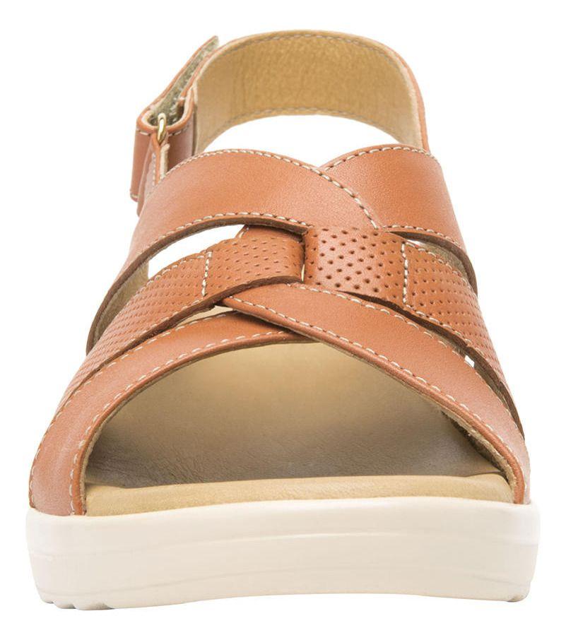 Sandalia Mujer Cuero Amapola Rosa Flexi-2