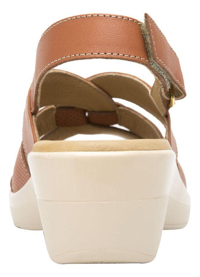 Sandalia Mujer Cuero Amapola Rosa Flexi-4