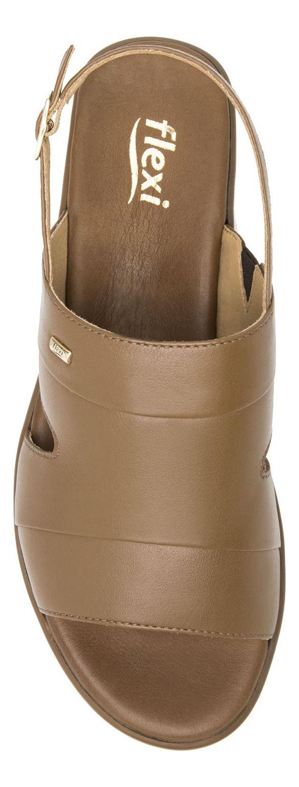 Sandalia Mujer Cuero Xandra Cafe Flexi-6