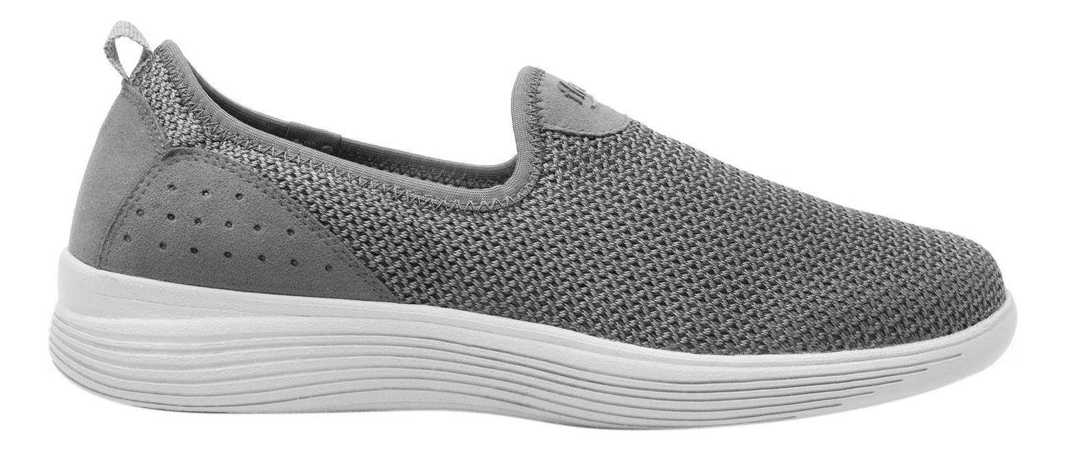 Zapatilla Mujer Grecya 104901 Gris Flexi-0