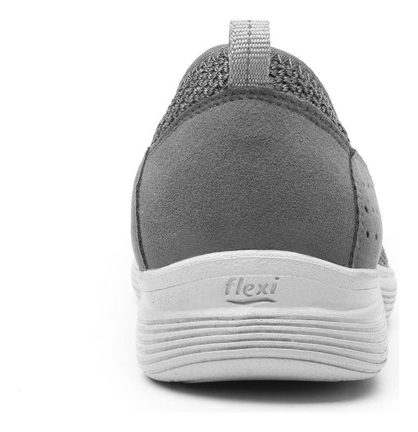 Zapatilla Mujer Grecya 104901 Gris Flexi-2