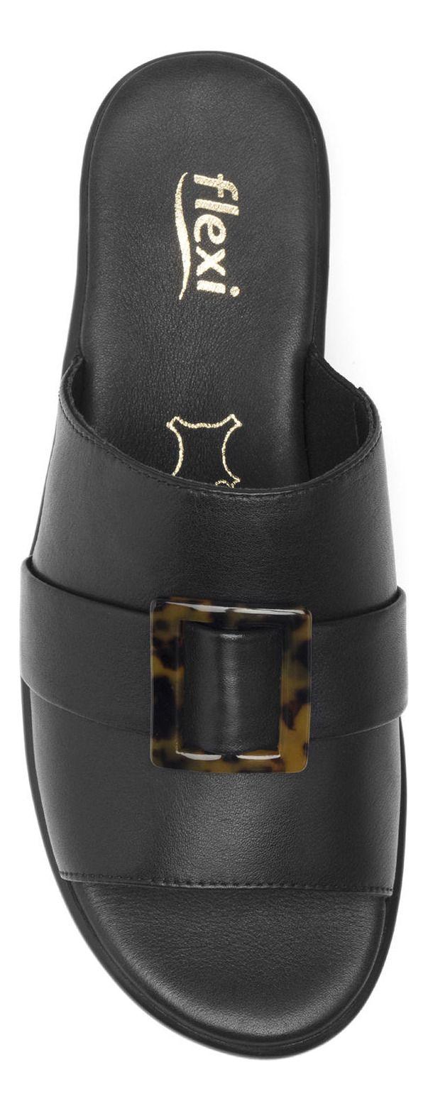 Sandalia Mujer Cuero Xandra Negro Flexi-4