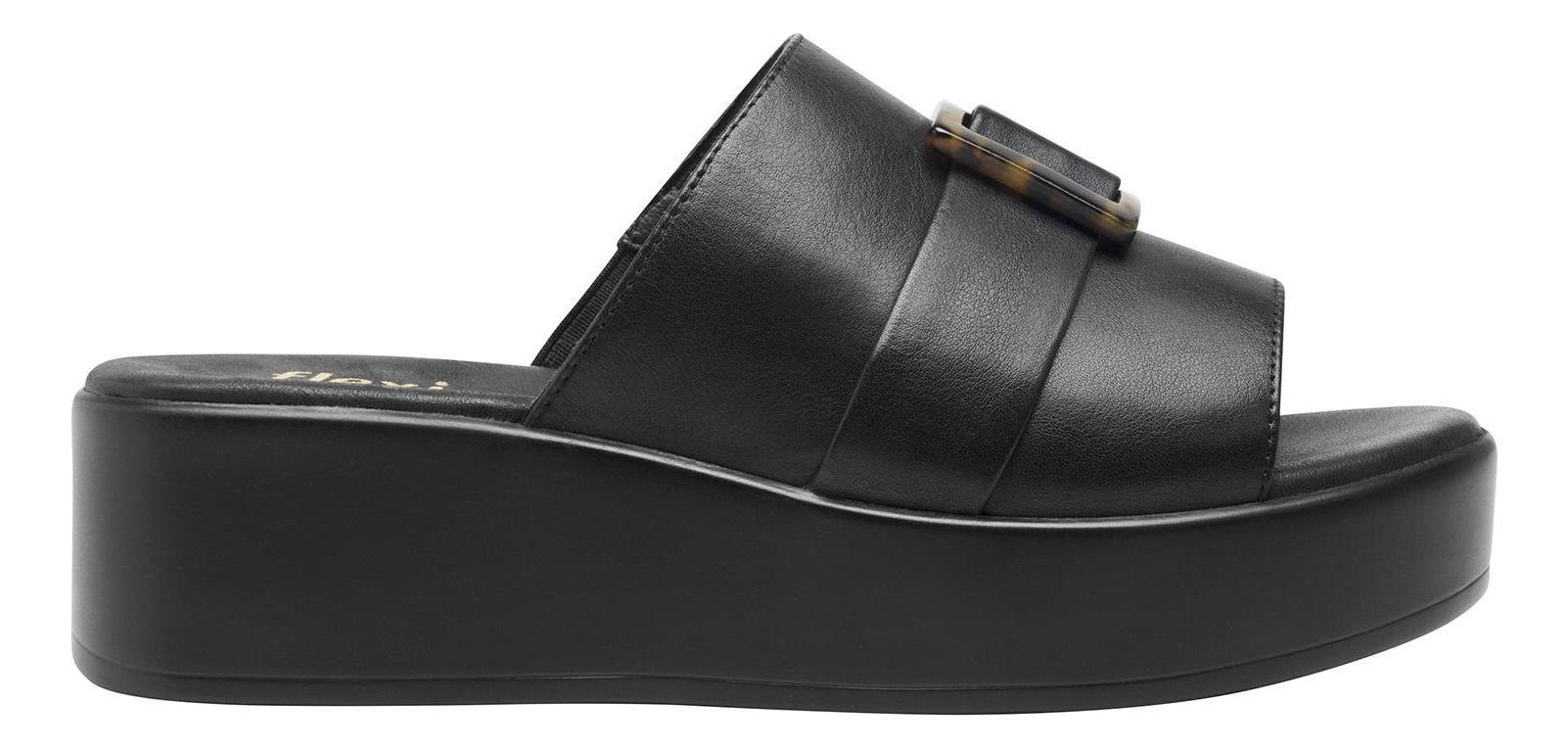 Sandalia Mujer Cuero Xandra Negro Flexi-2