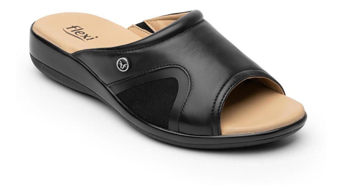 Sandalia Mujer Gaia 34914 Negro Flexi-0