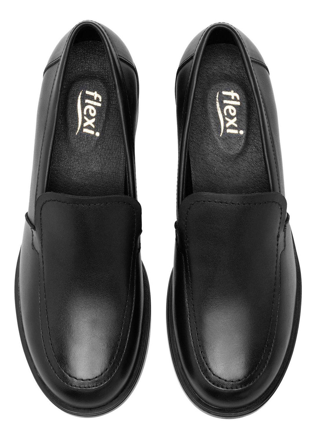 Mocasín Mujer Cuero Neisi 119509 Negro Flexi-5