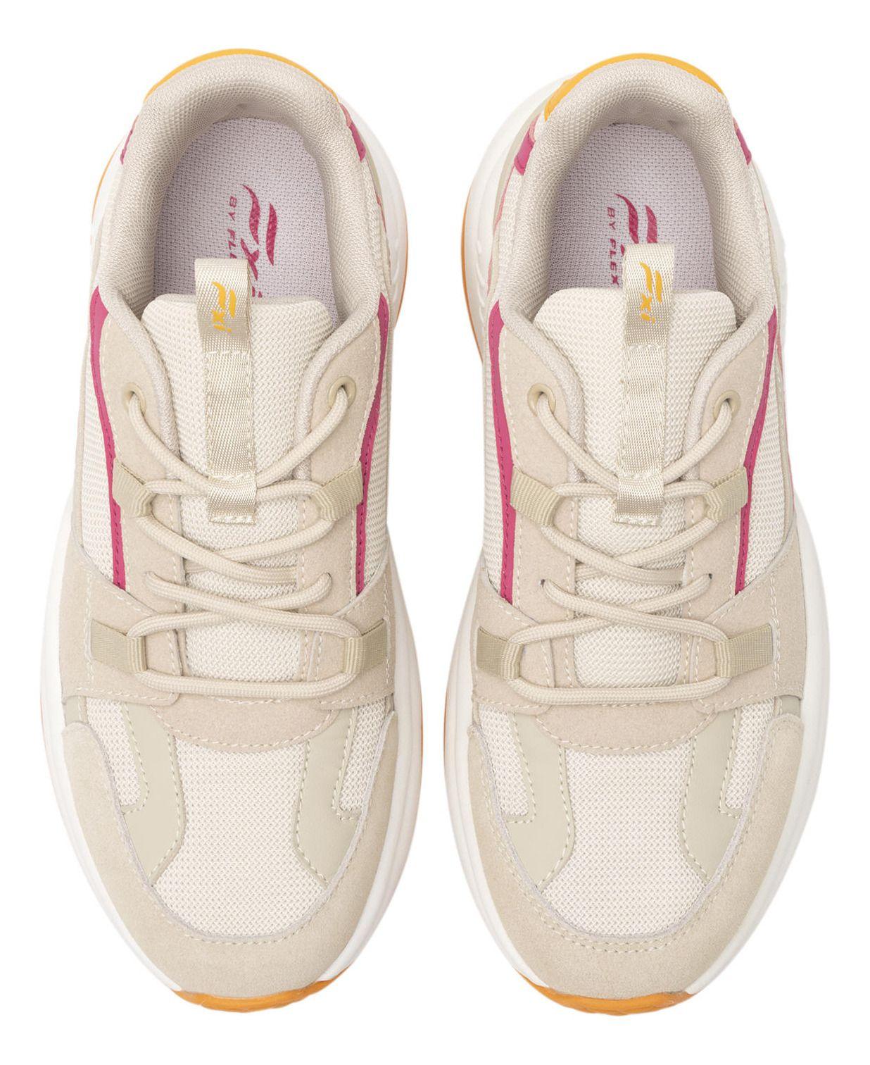 Zapatilla Mujer Nami 124903 Beige Flexi-4