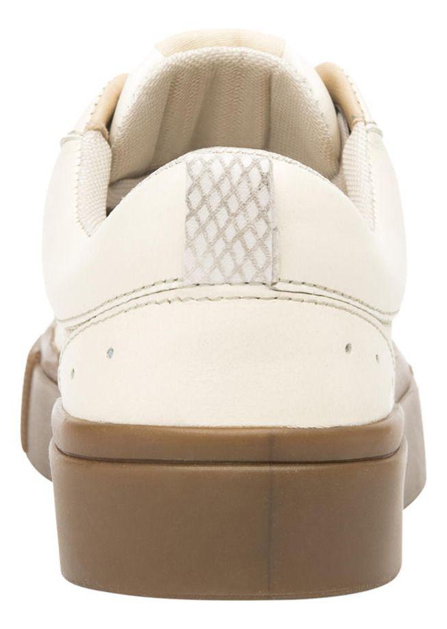 Zapatilla Mujer Cuero Nikia 120201 Blanco Crema Flexi-3
