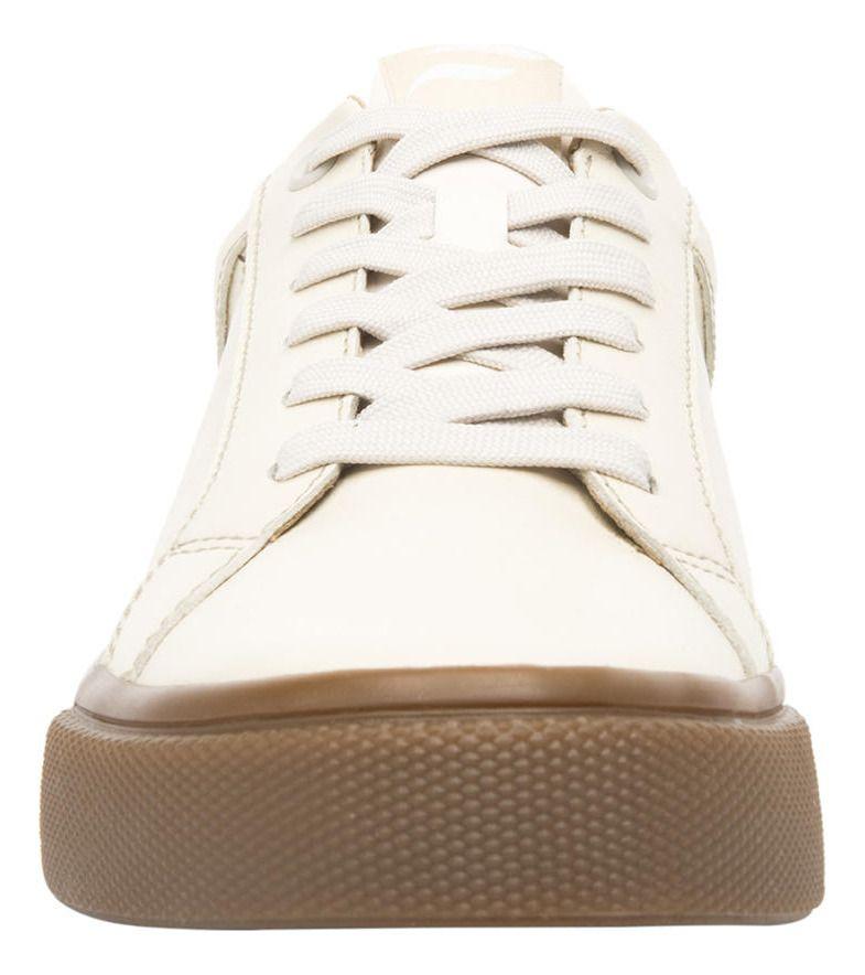 Zapatilla Mujer Cuero Nikia 120201 Blanco Crema Flexi-5