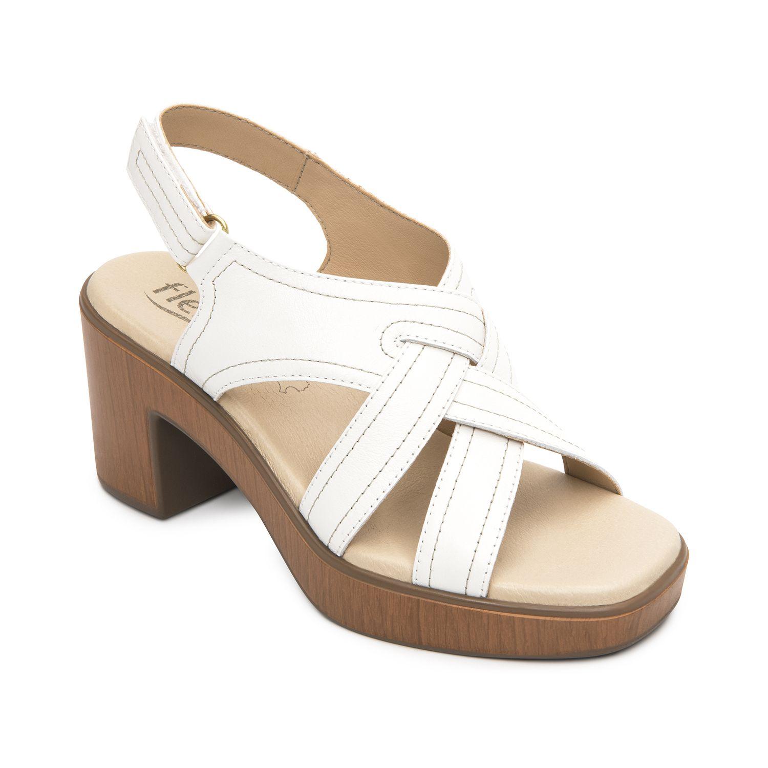 Sandalia Mujer Kaia 133504 Blanca Flexi-1